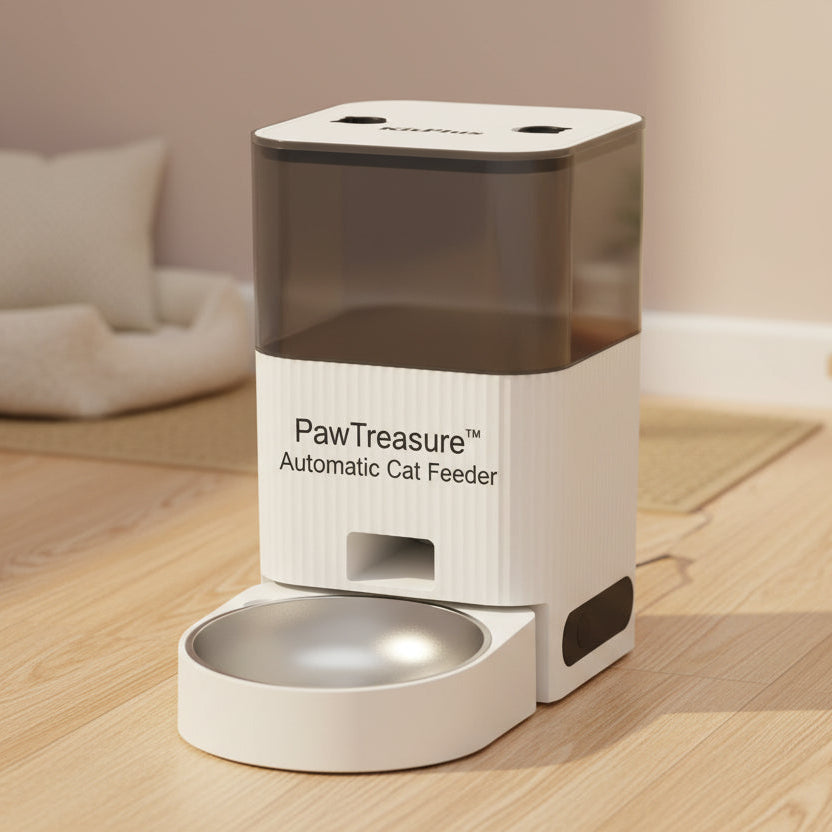 PawTreasure™ Automatic Cat Feeder