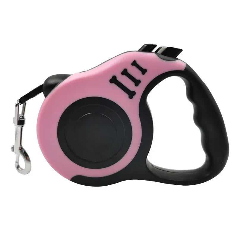 Automatic Retractable Durable Nylon Lead 3m 5m Dog Leash for Small Dogs Cat Puppy Outdoor Travel Walking Hiking Traction Rope